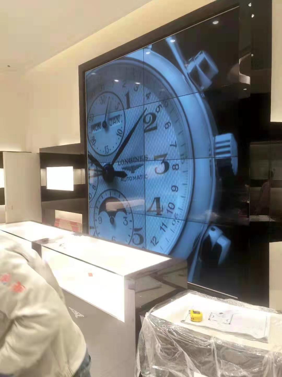 石家莊浪琴店49寸3.5mm液晶拼接屏項(xiàng)目(圖1)